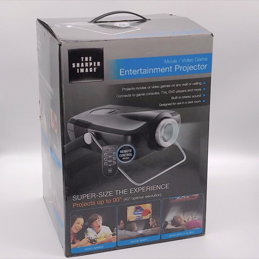 THE SHARPER IMAGE ENTERTAINMENT PROJECTOR